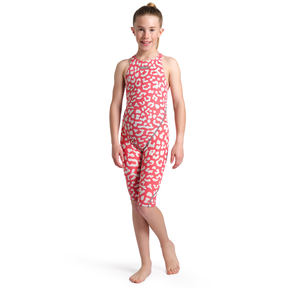 Girls' Powerskin ST Next Racesuit - Limited Edition - Leopard Geranium