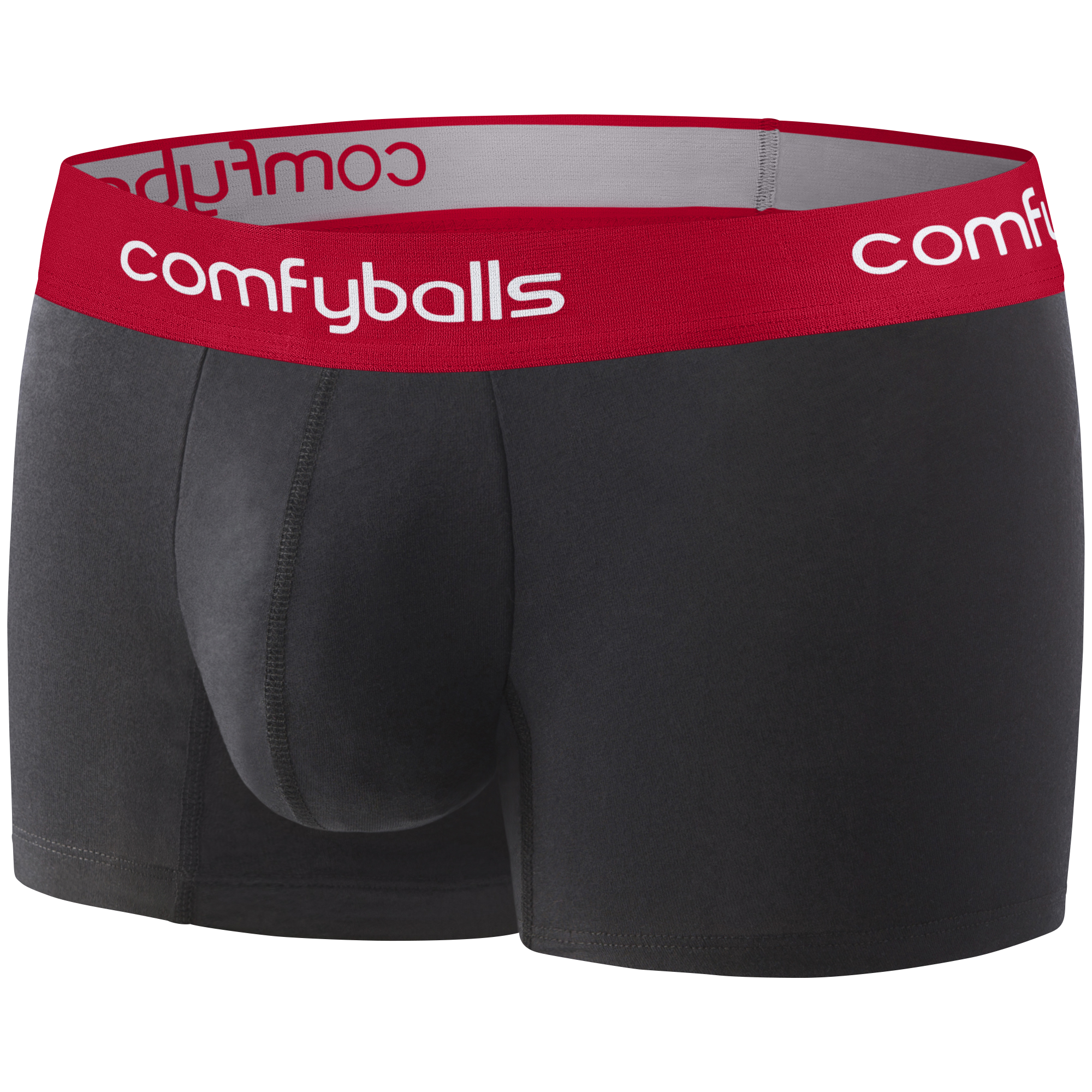 Cotton Regular Black/Red Boxer Side