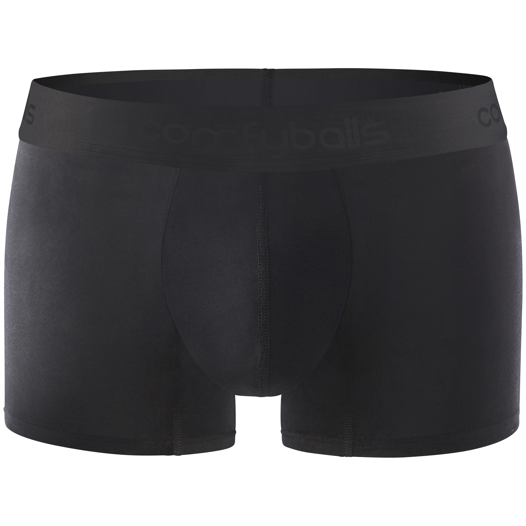 Cotton Regular Ghost Black Boxer Front