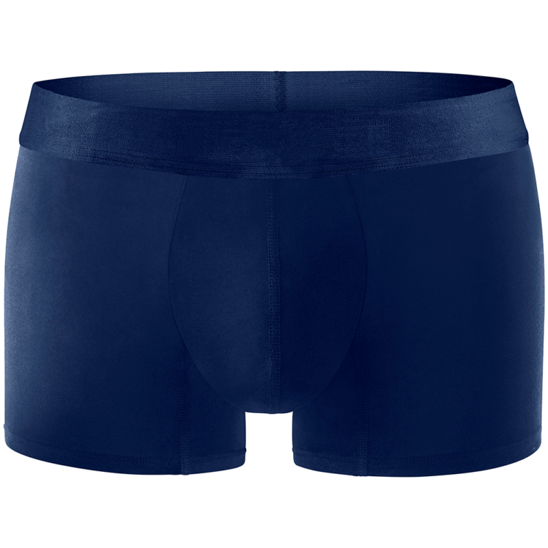 Cotton Regular Navy No Show Logo Boxer Front