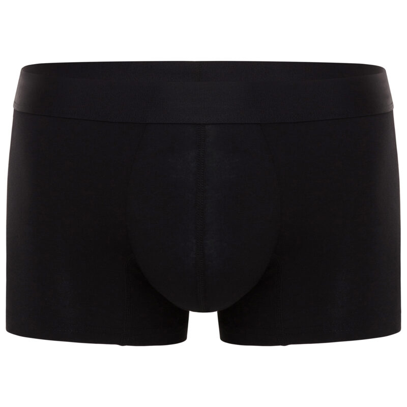 Cotton Regular Black No Show Logo Boxer Front