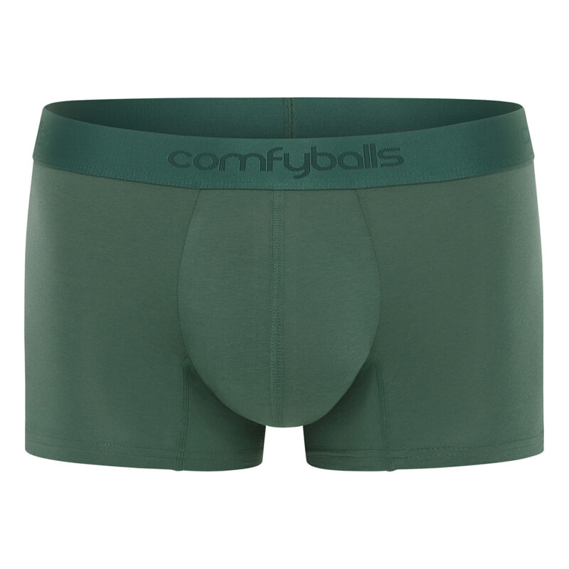 Comfyballs Cotton Regular Ghost Moss Boxer Front