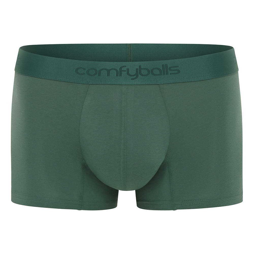 Comfyballs Cotton Regular Ghost Moss Boxer Front