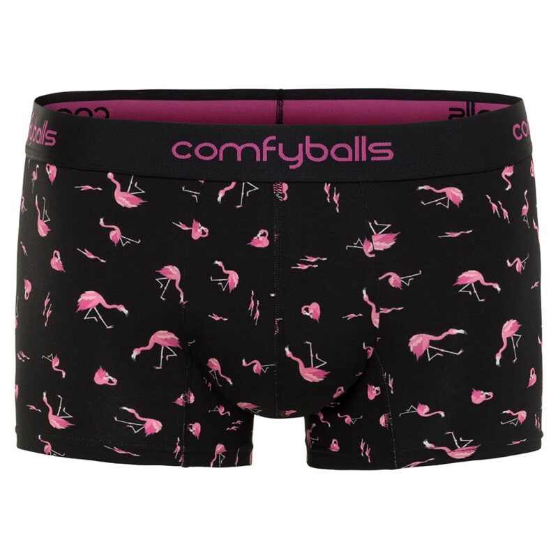 Cotton Regular Black Flamingo Boxer
