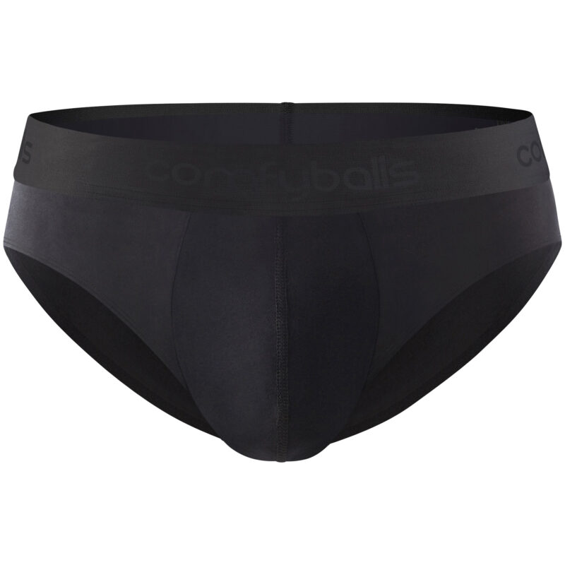 Comfyballs Cotton Ghost Black Brief (2 Pack) Front