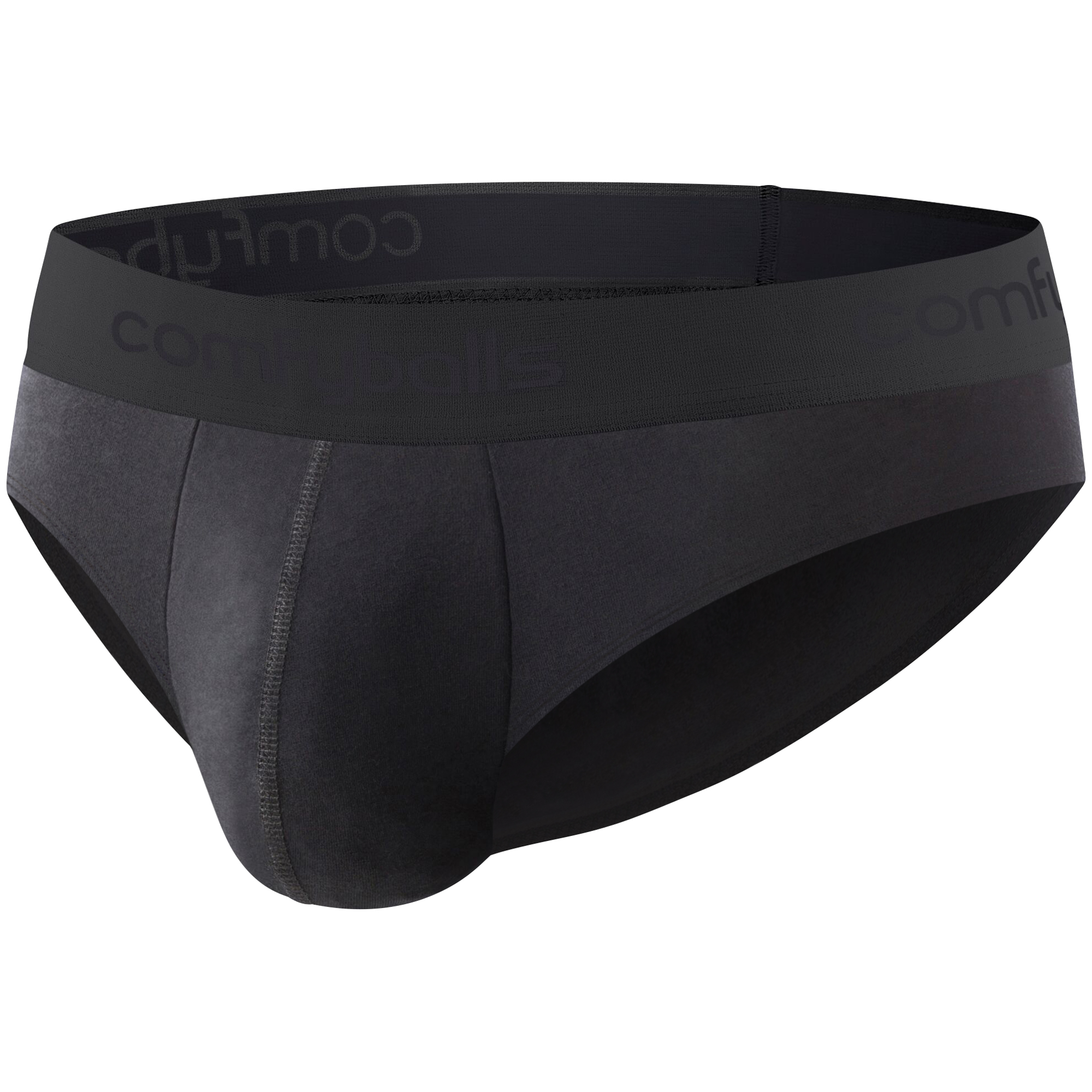 Comfyballs Cotton Ghost Black Brief (2 Pack) Side