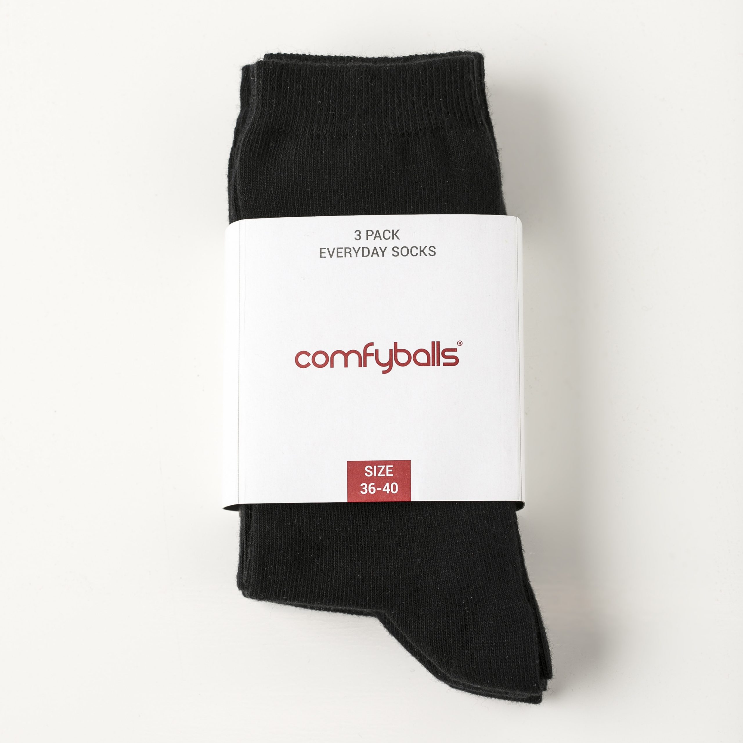 COMFYBALLS EVERYDAY SOCKS 3 PACK 36-40
