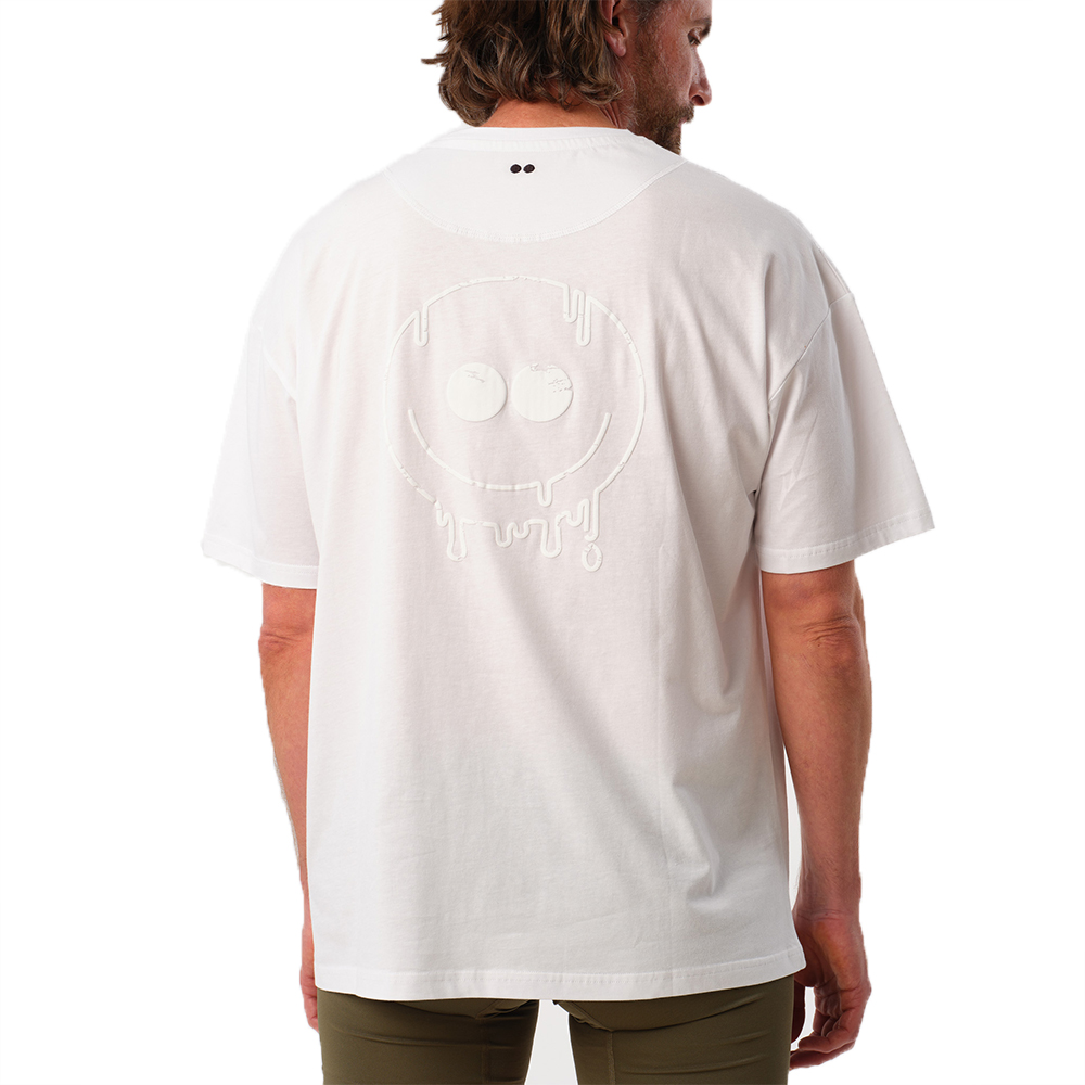 Comfy Oversize Tee – White Smiley Back Comfy Oversize Tee - White Smiley Back