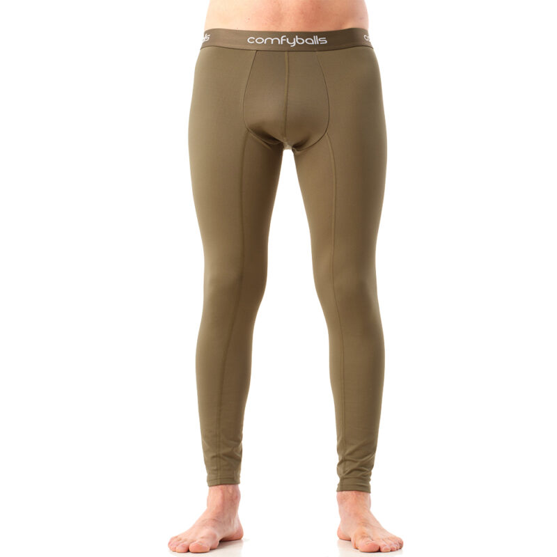 Comfyballs Olive Green Long Johns Front