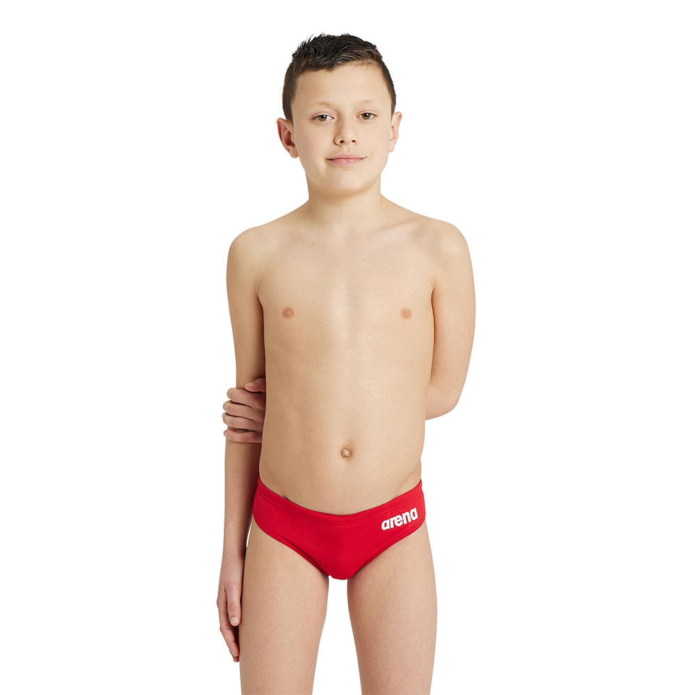 Boy's Solid Swim Briefs