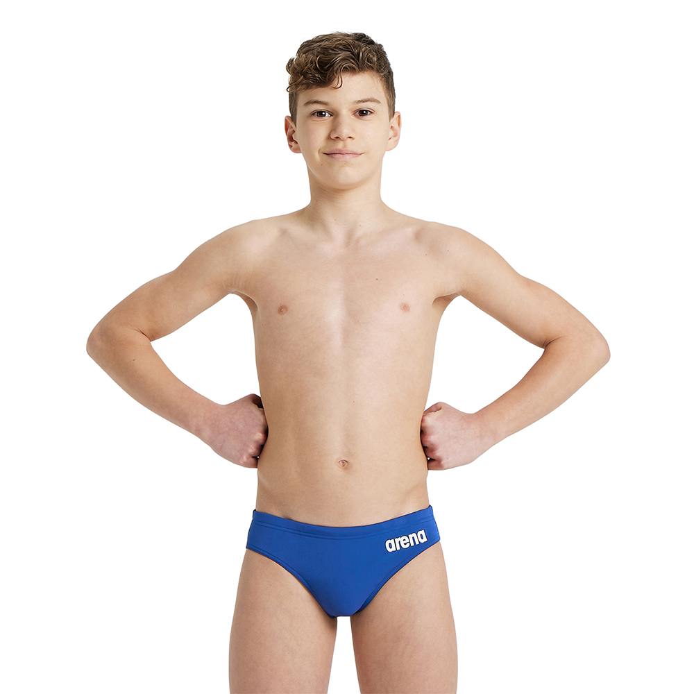 Boy's Solid Swim Briefs