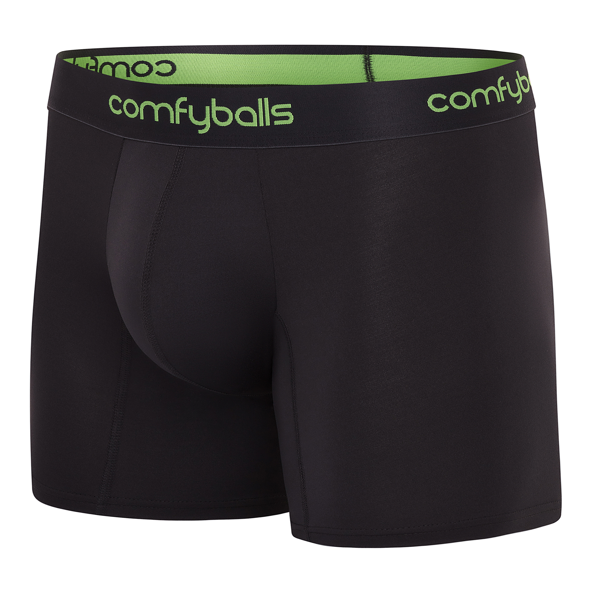 Comfyballs Performance Long Charcoal Viper Boxer Side Comfyballs Performance Long Charcoal Viper Boxer Side