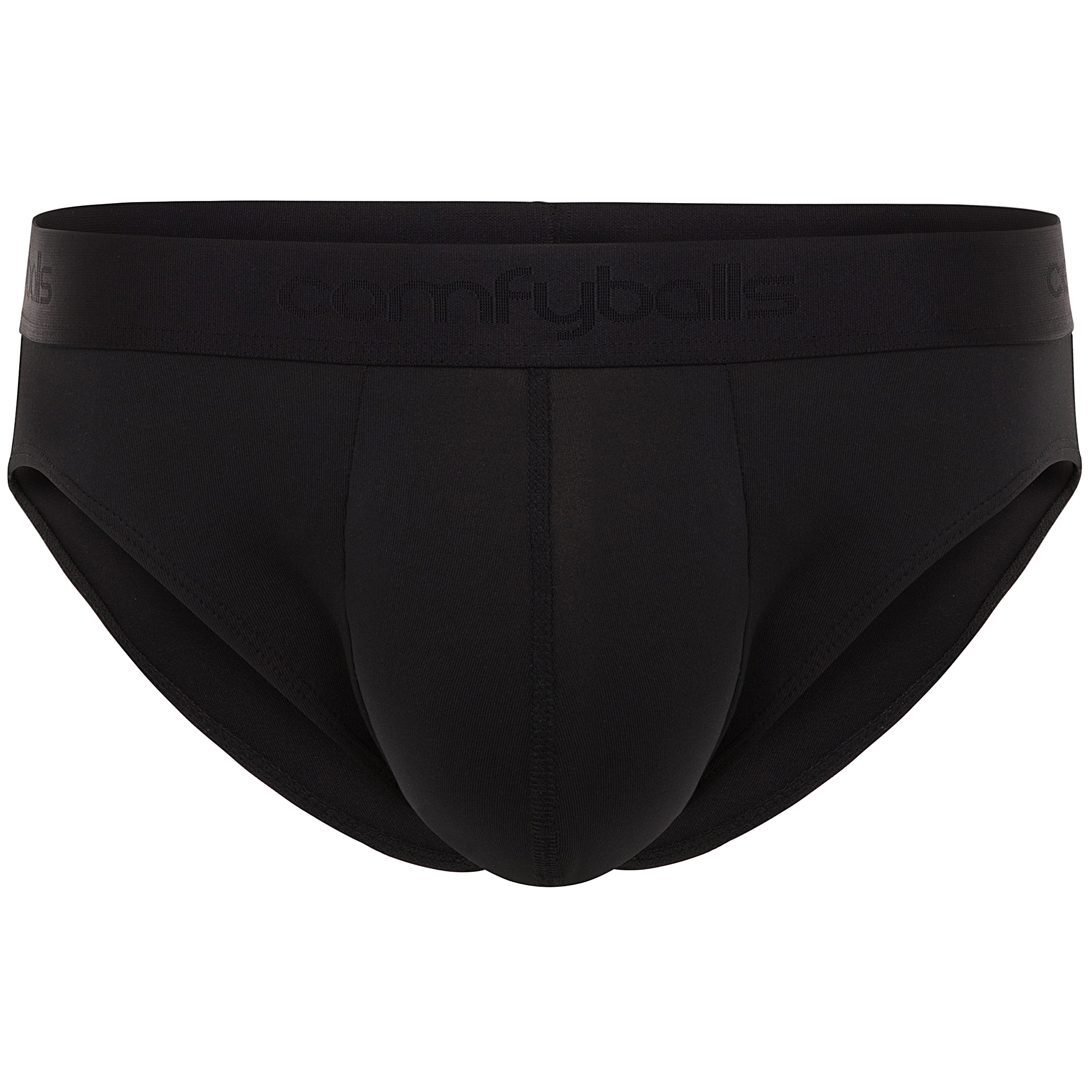 Comfyballs Performance Ghost Black Brief (2 Pack) Front