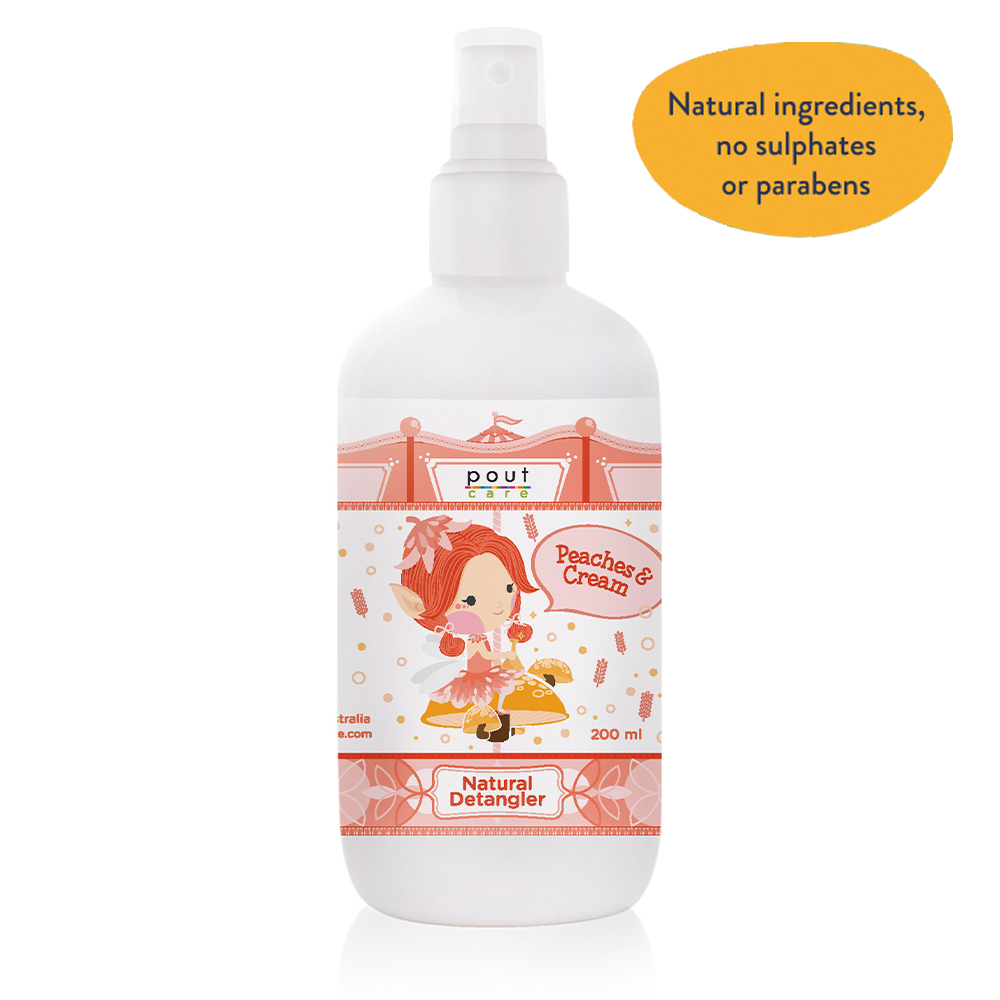 pout's Peaches & Cream Natural Detangler