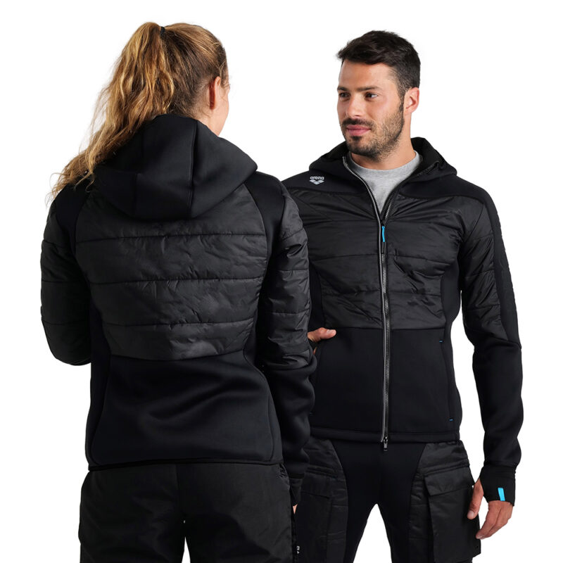 arena Unisex Half-Quilted Hooded Jacket
